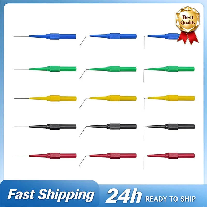 3PCS Probe Tip Apply To Multimeter Test Leads Automobile Tester 0.7mm Non-Destructive Puncture 4mm Joint Back Probe