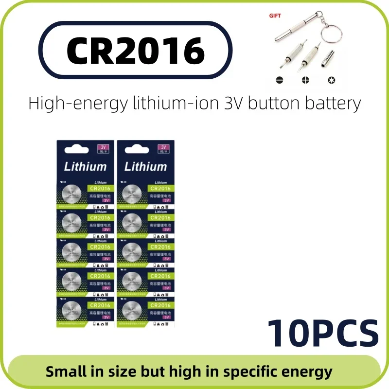CR2016 piles bouton CR2016 BR2016 DL2016 LM2016 pile bouton au Lithium 3V CR 2016 pour montre électronique