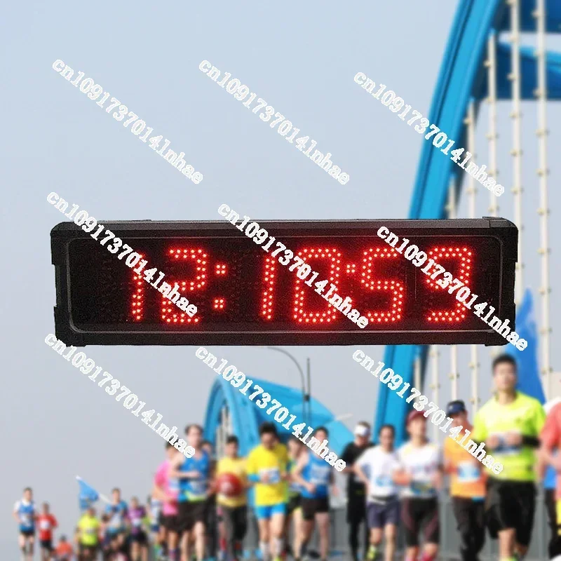 Outdoor Digital Countdown Timer, Marathon Race Clock, IP65 Waterproof, 6 Digits, 5