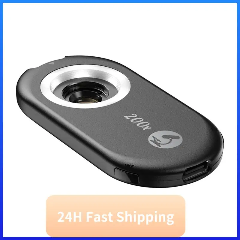 

T30C New APEXEL Cell Phone Universal Microscope With CPL-365 Violet Lamp Portable Identification HD Magnifying Head Microscope