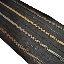 2m/Lot Continuous Ykk Metal Zipper Chain Silder Excella Corn Tooth 2-way 1-way Handbag Leather Craft Diy Tailor Accessory Supply