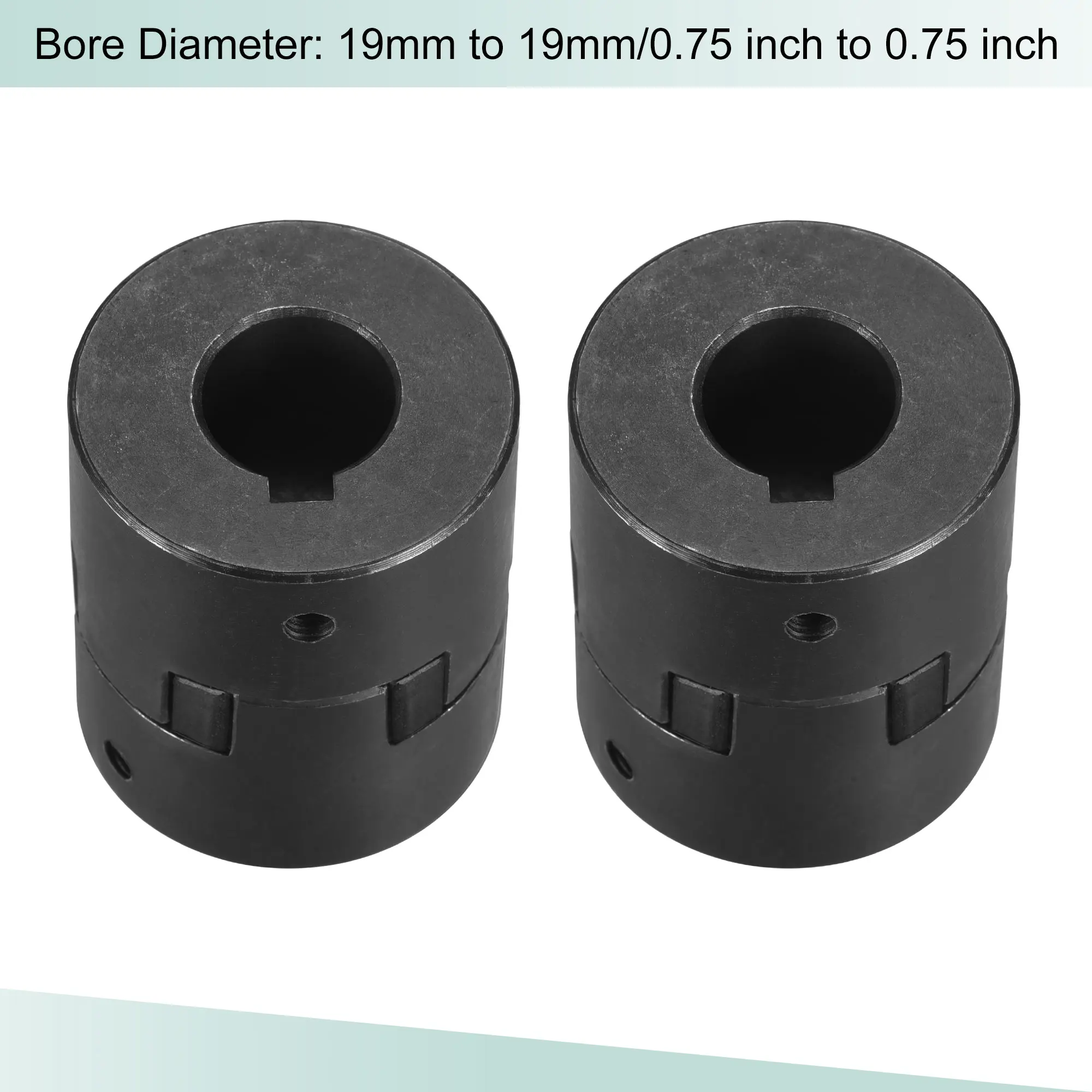 sourcing map Giunto flessibile per albero di accoppiamento da 19 mm a 19 mm 54 mm x 44,5 mm Giunto accoppiatore motore