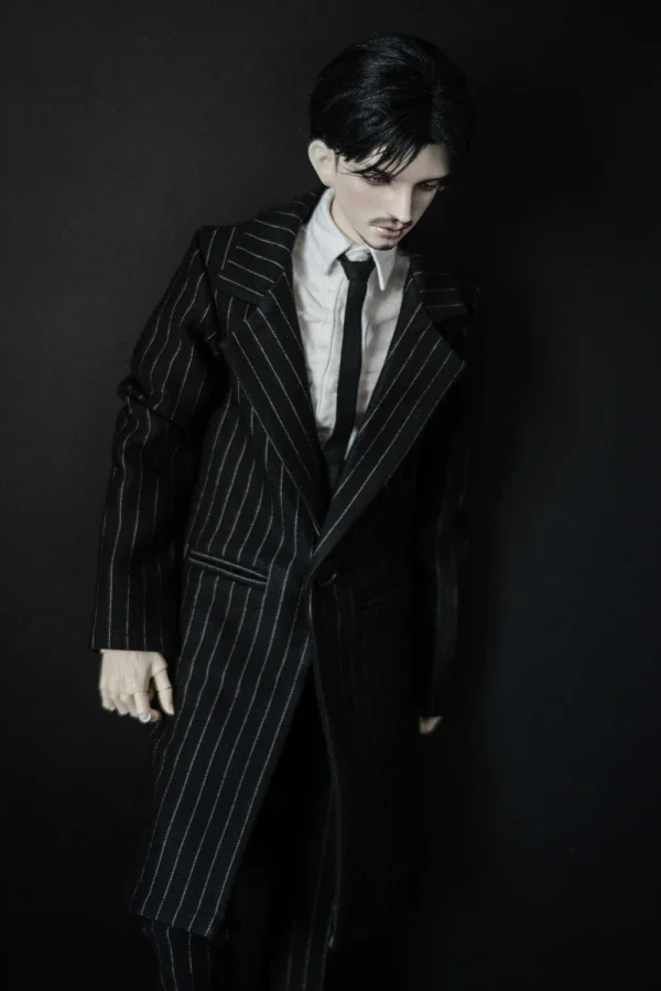 D01-P586-1 Doll handmade clothes 1/4 1/3 uncle MSD SSDF SD doll Accessories President Striped Coat Set