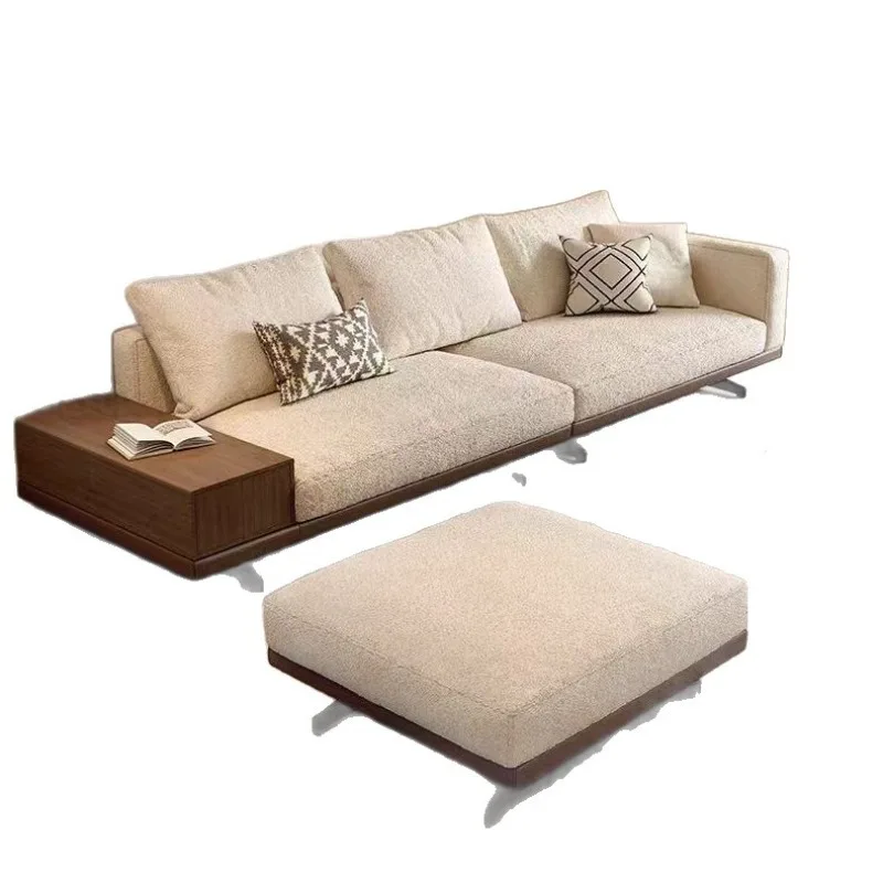 Italian minimalist curved sofa, designer creative light luxury special-shaped corner outlet wind living room furniture