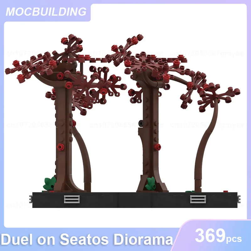 Duel on Seatos Diorama Model MOC Building Blocks DIY Assemble Bricks Collection Display Educational Creative Toys Gifts 369PCS