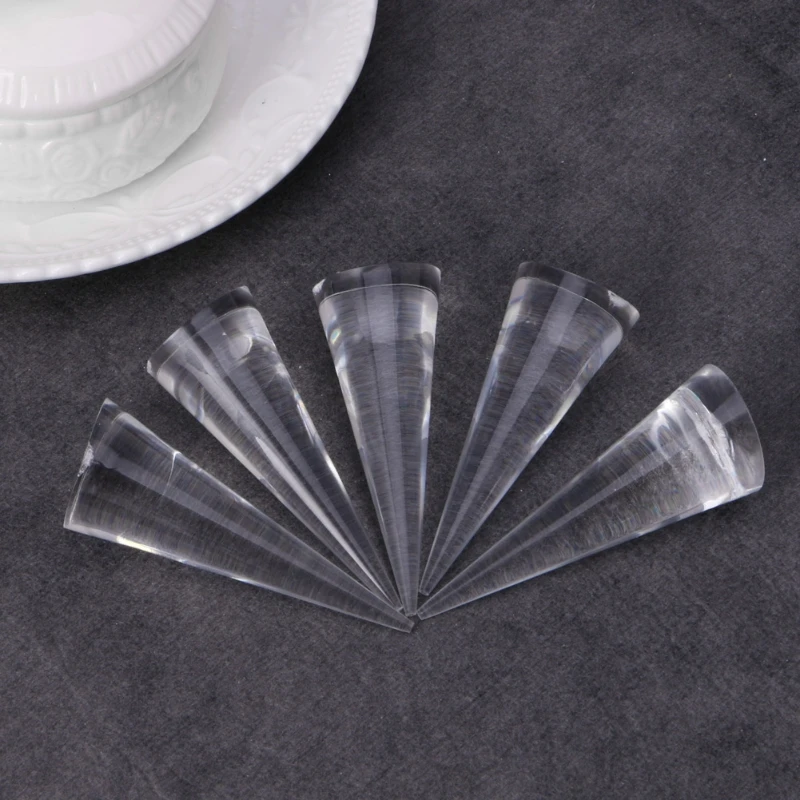 Ring Holder Tower Acrylic Cone Jewelry Display Holder Drawer Ring Storage