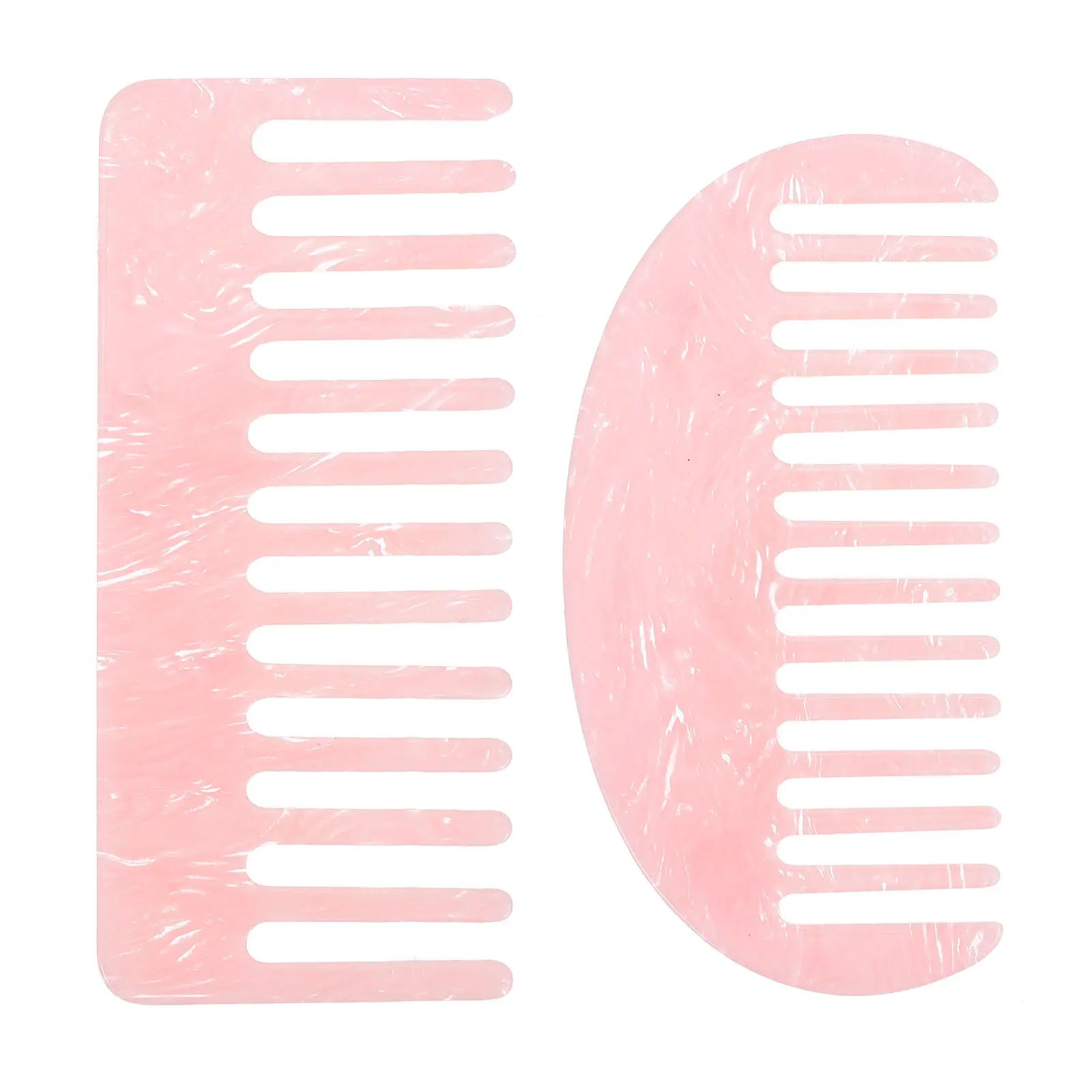 

2Pcs Acetate Hair Combs Retro French Side Combs for Women Detangling Scalp Massage No Snag No Frizz Hair Pick Comb Bangs Styling