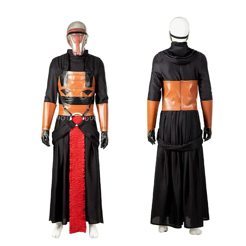 RGD4 Black Darth Revan Cosplay Costume Leather Armor Latex Mask Outfit Full Set and Individual Items Are Sold Cust DP[7/ - view 3