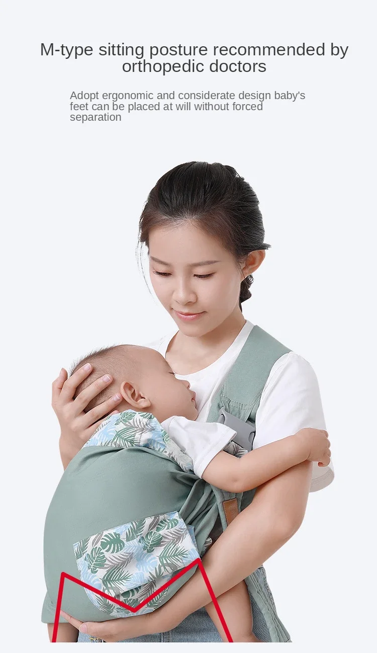 Baby Wrap Neugeborenen Sling Dual-Use Infant Pflege Abdeckung Träger Mesh Stoff Stillen Träger Up Baby Träger Rucksack 0-36M – Detail 8