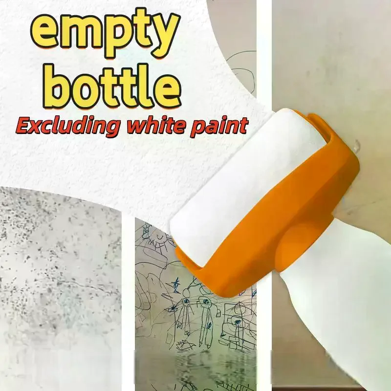 1Pcs Wall Repair And Touch-Up Tool Reusable 350ml Paint Roller Brush Water Based Latex Paint Plastic Bottle DIY Accessories