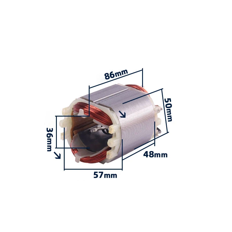 AC220-240V Armature Rotor for Dewalt DW810 DW811 DW820 DW6288 Angle Grinder Anchor Stator Coil Replacement Parts