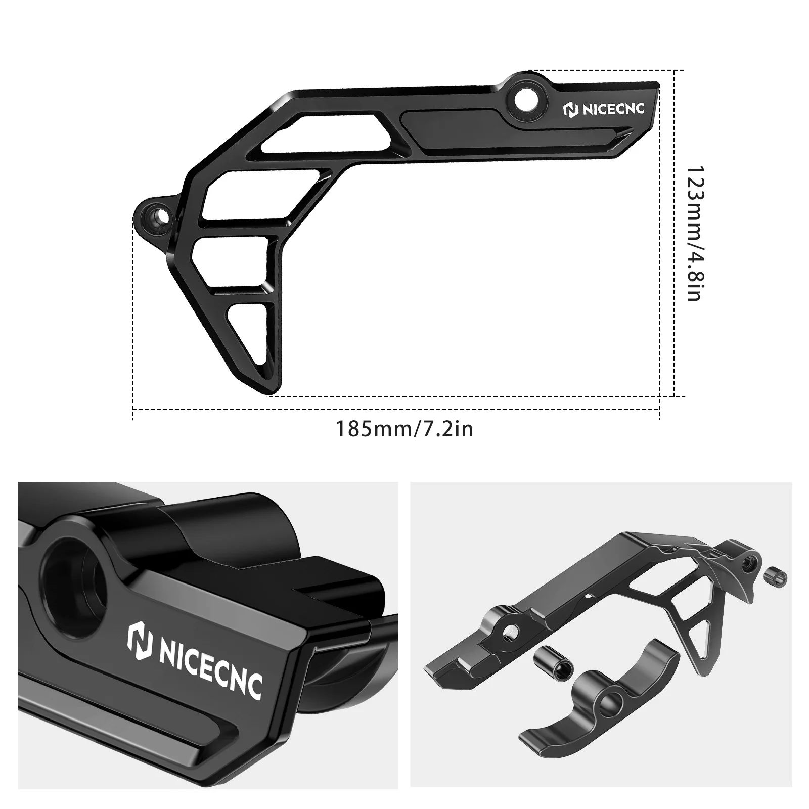 (EU-Lager) NICECNC Kettenschutz für KTM 690 Enduro R 690 SMC R 2009-2025 Husqvarna 701 Enduro/SM GasGas 700 – Detail 2