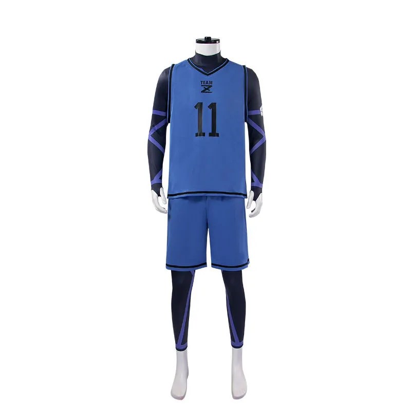 Anime Blue Lock Isagi Yoichi Cosplay Costume Football Training Uniform Bodysuit Halloween Christmas Party Clothes