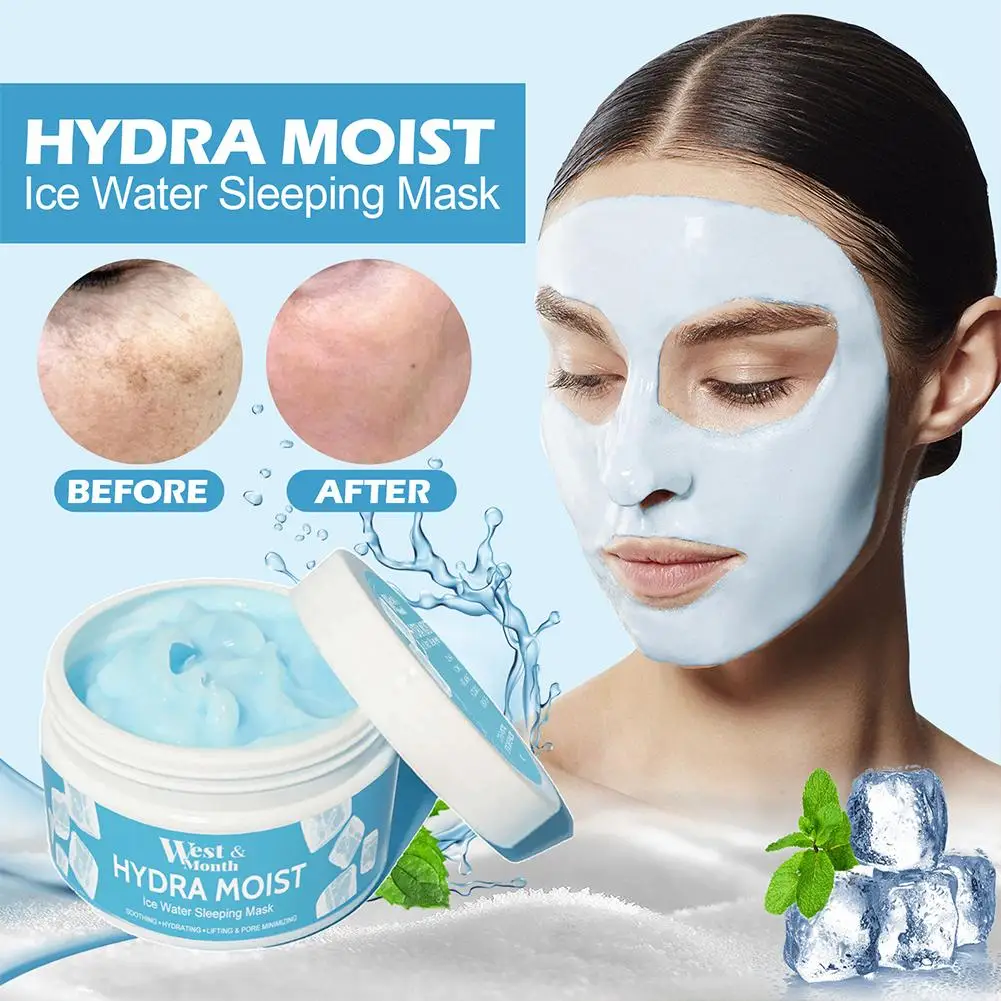 100g Night Sleeping Masque Nourishing Sleep Moisturizer Water Moisturizing Masque Skin Care With Ice Acid Hyaluronic Dry Fa A4S0