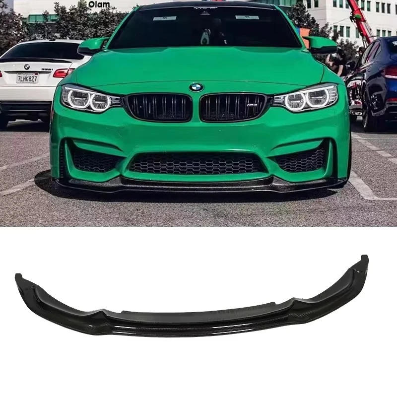 

V-style F80 M3 Carbon Fiber Front Lip F82 F83 M4 Front Bumper Lip for BMW M3 M4 2015-2019