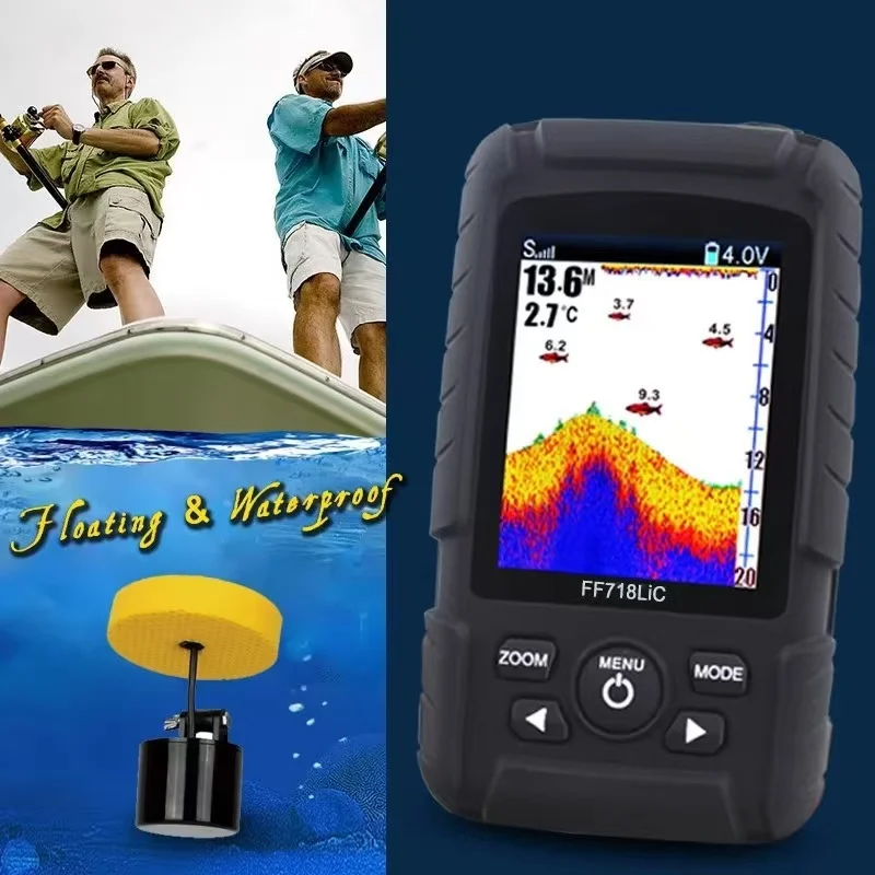 2026 Hot-Selling Sonar  - Wired & Wireless Dual Probes, For Raft/Boat/Sea Fishing, Wholesale Fishing Tackle