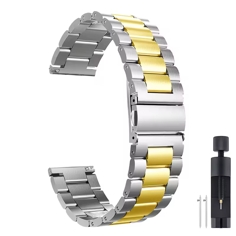 18mm 22mm 20mm Watch Band For Samsung Galaxy Watch 7/6/5/4/3 S3 Active2 Huawei Watch GT 6 Pro GT5 GT4 GT3 2 Stainless Steel Band - Image 34