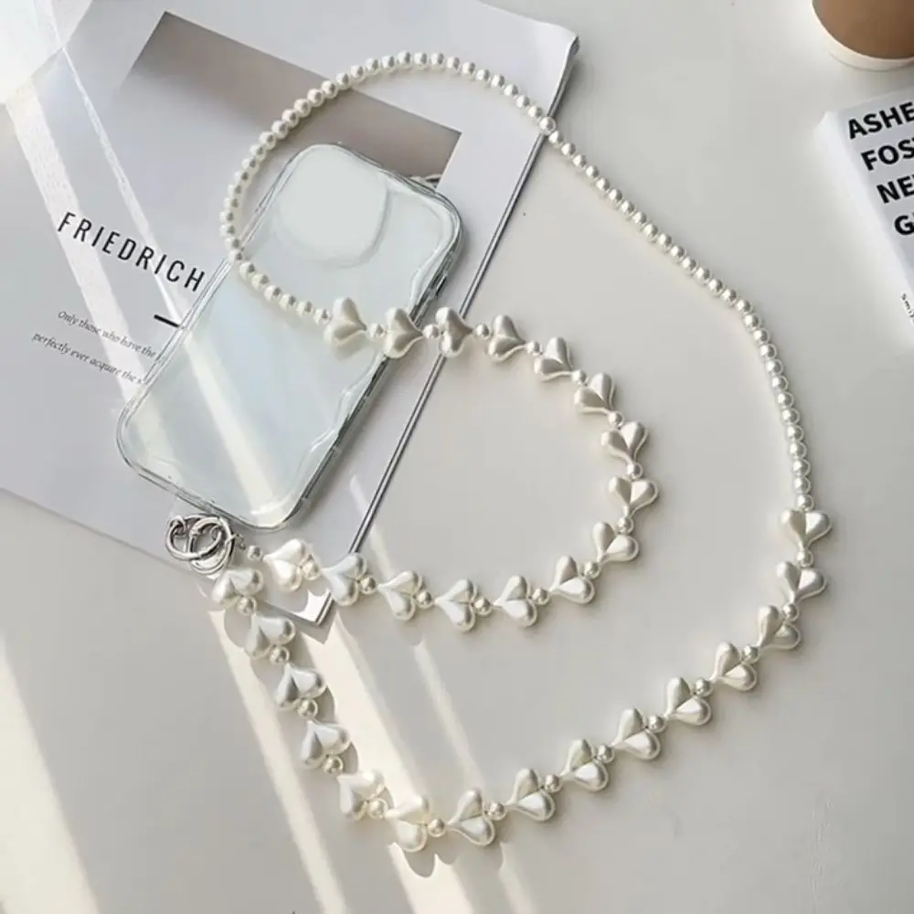 

Phone Hanging Rope Crossbody Long Crossbody Phone Chain Sweet Long Cellphone Lanyard Acrylic Beads Beads Phone Strap Girls