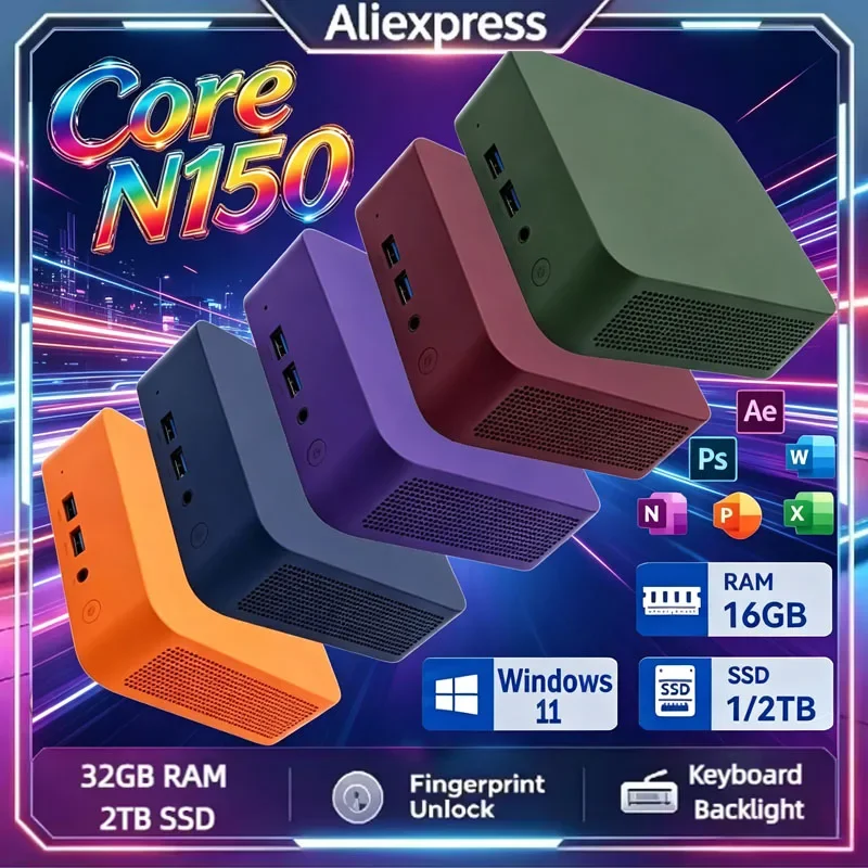 2026-インテル-n150-ミニpc-ポータブルコンピューター-8gb-16gb-ram-1tb-2tb-ssd-ゲーミングpc-hd-wifi-6-bt52-オフィスデスクトップワークpc