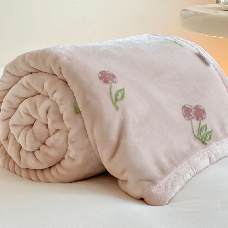 

LTT Double-sided fleece blanket Double-layer thickened blanket Super soft multi-functional blanket