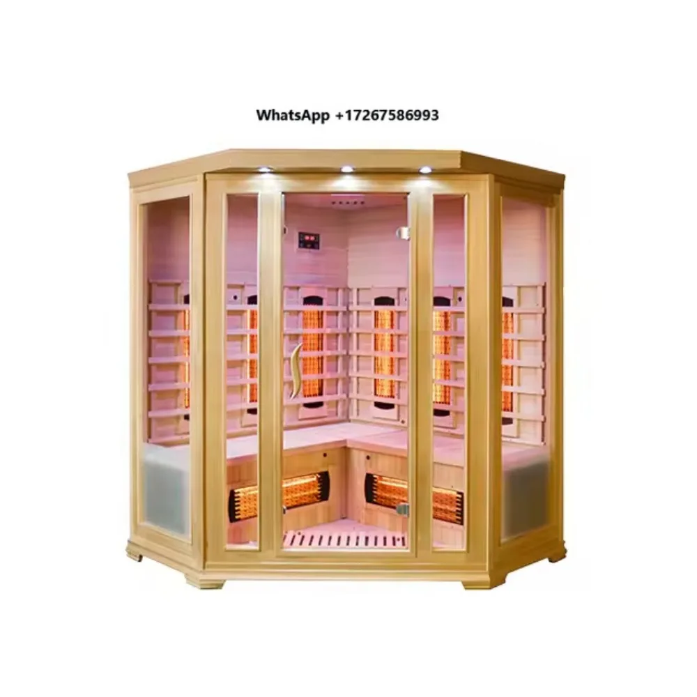 Factory Hot Selling Indoor 6-8 People Low Electromotive Force Infrared Outdoor Red Light Sauna Room