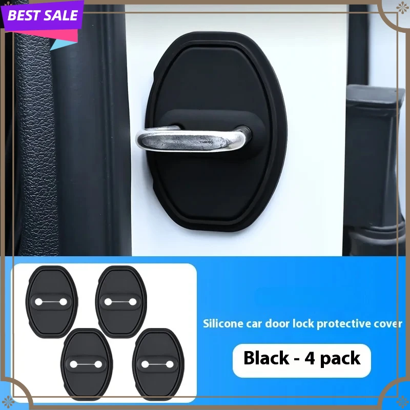 Suitable for BMW KIA Audi Car Door Protector Silicone Silent Switch Door Lock Anti-Rust Accessories Door lock cover