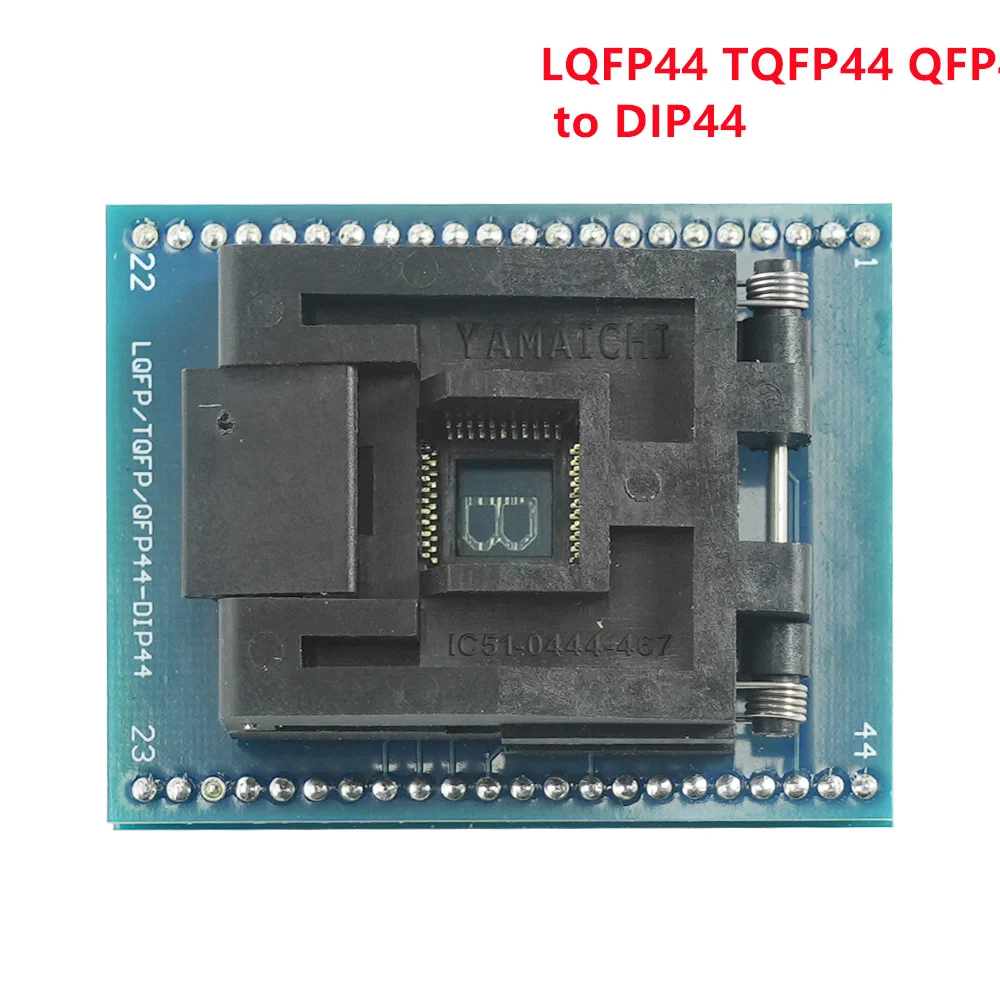 Tqfp44 to dip40 ic socket tqfp44 adapter socked for TL866II Top Quality qfp44 tqfp44 lqfp44 to dip40 adapter ic programmer