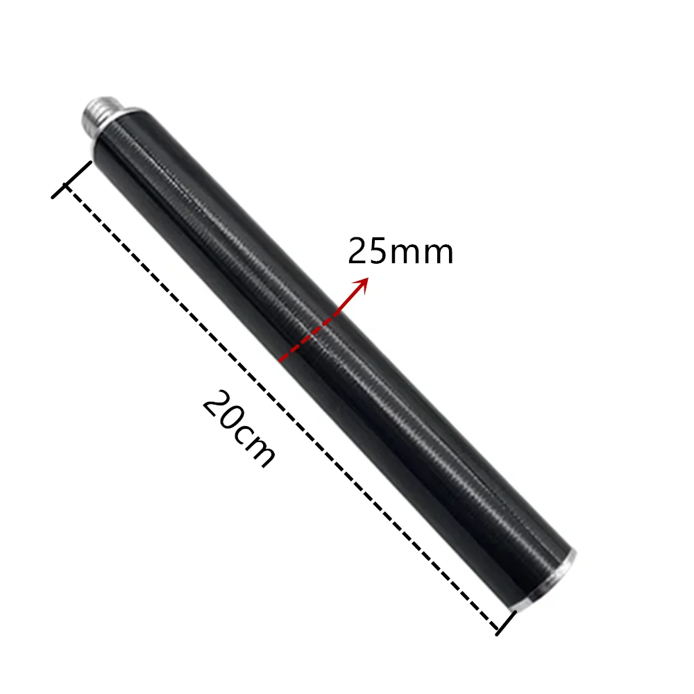 Imagem -03 - Carbon Fiber Pole For Surveying Antena Estender Seção Haste de Extensão Gps Rosca 8x11 25 mm de Diâmetro 30cm Pcs