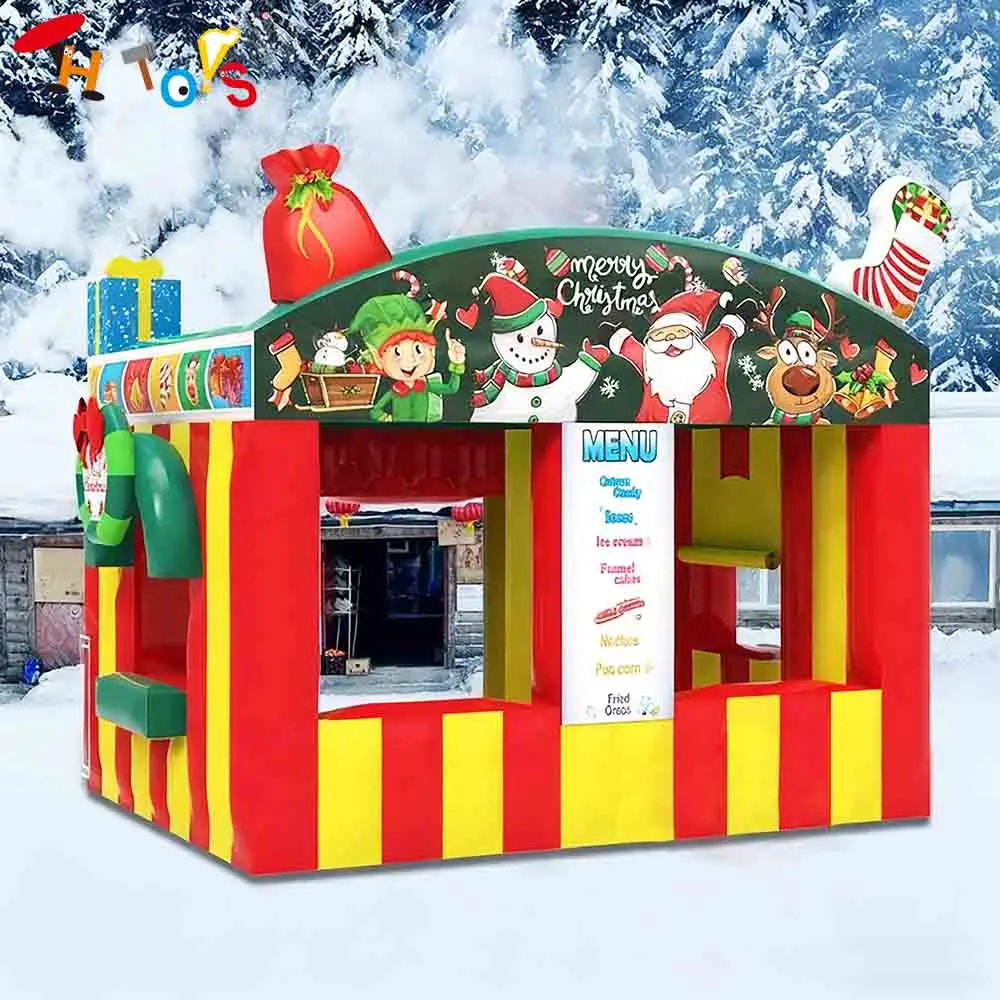 

Fast Shipping Christmas Inflatable Snack Booth Tent Outdoor Portable Inflatable Booth Stand for Food & Drinkings
