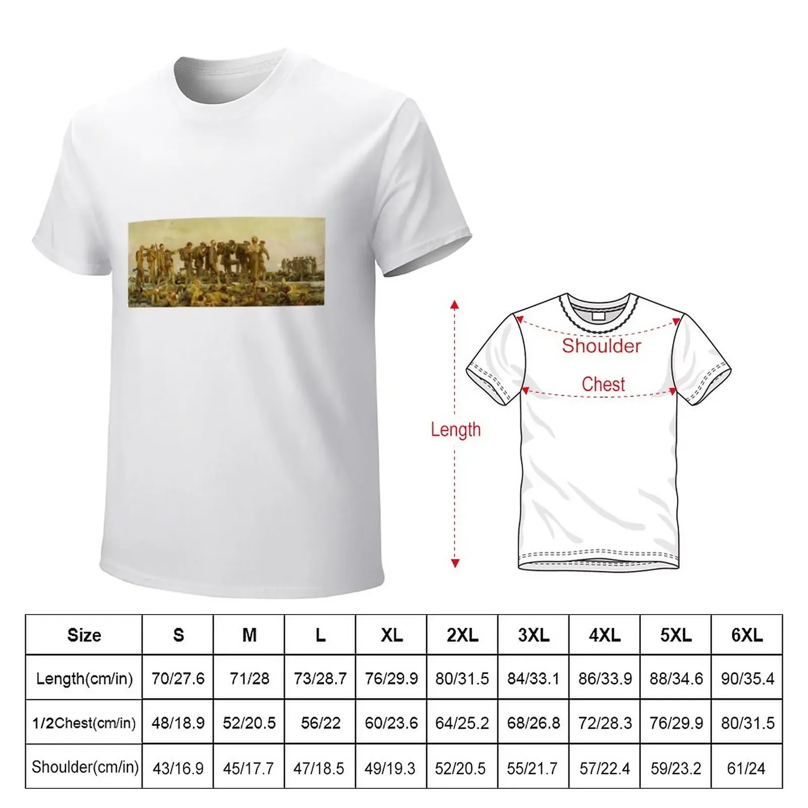 Gassed by John Singer Sargent Western Front World War I T-Shirt vintage plus sizes heavyweight t shirts for men