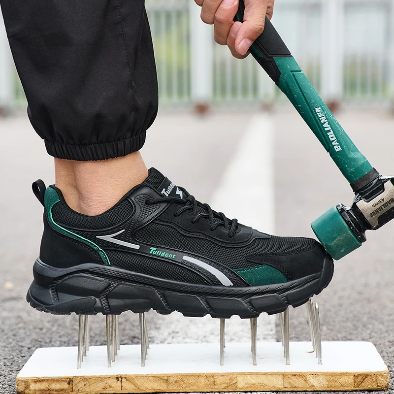 New Men's Shoes, Men's Safety Shoes, Anti Smashing and Anti Piercing Work Shoes, Boots, Lightweight Sports Shoes