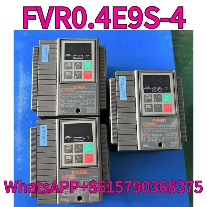 Used frequency converter FVR0.4E9S-4 0.4KW 380V tested OK and shipped quickly