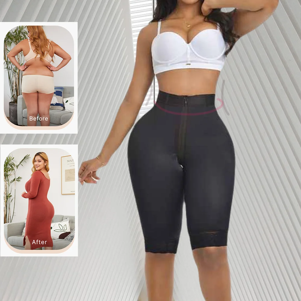 Women Shaping Shorts  Flat Belly Shapers for Postpartum Female Sheath Slimming Panties Mid Length Hip Lifting Pants Thin Legs