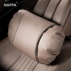 NAPPA Leather Car Seat Rest Cushion Headrest Car Neck Pillow For Mercedes Benz Maybach S-Class Pillows Automobile Accessories