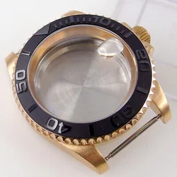 40mm CUSN8 solid Bronze sapphire glass Watch Case fit Japan NH35 NH36 ETA 2824