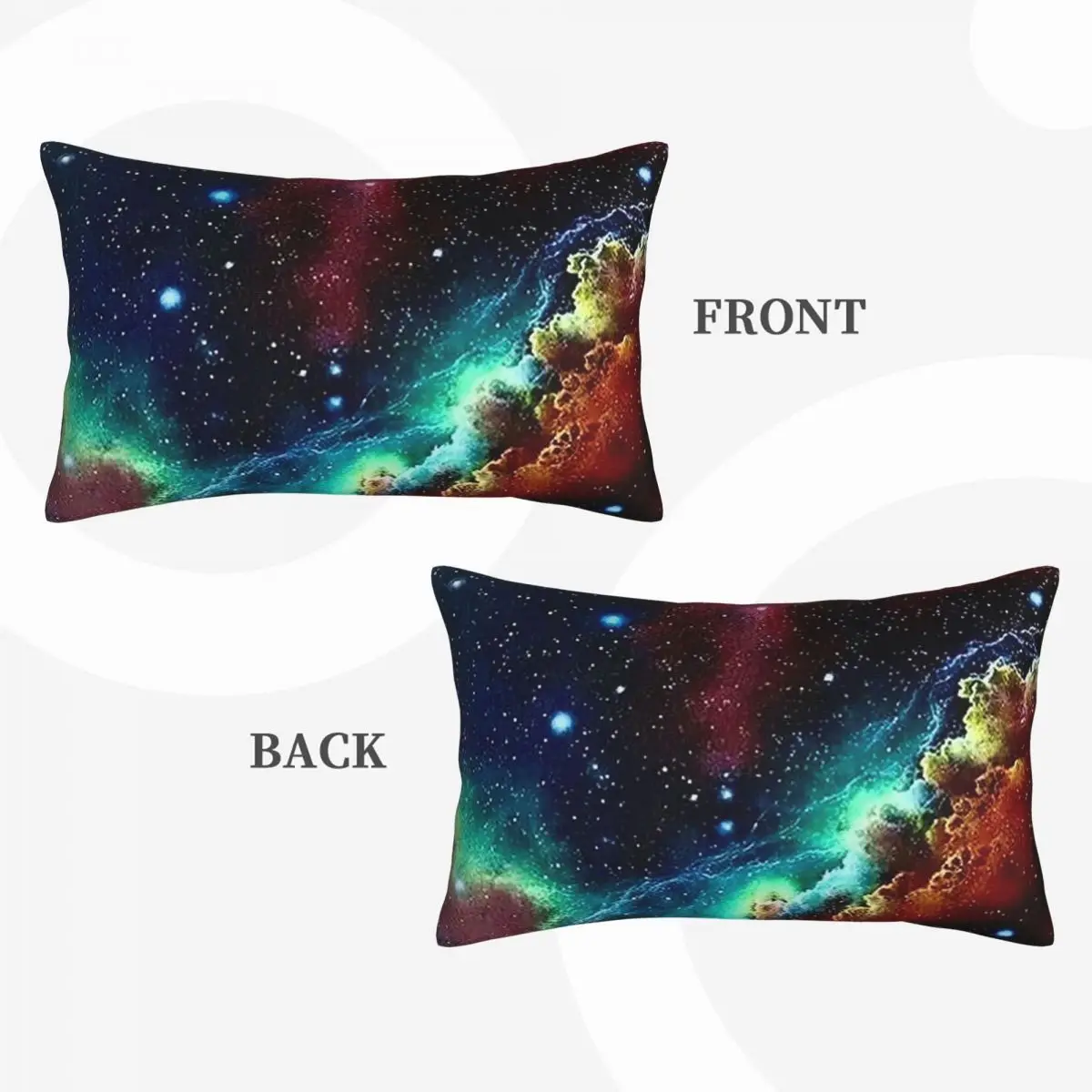 Constellation Star Clusters Galaxies Print Halloween Rectangle Pillowcase Cushion Cover Bedroom Bed Home Comfort Throw Pillow