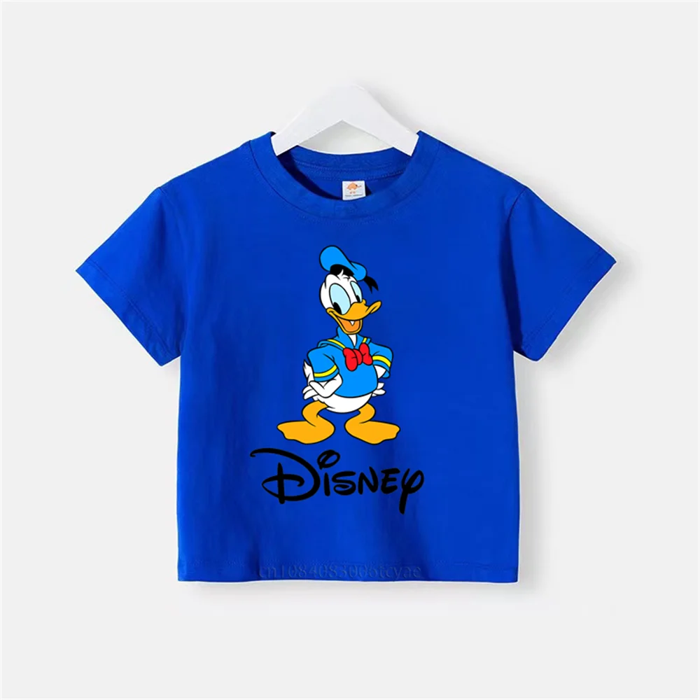 Summer children Donald Duck short sleeve clothing Boys Girls infants pure cotton round neck casual T-shirt Breathable top