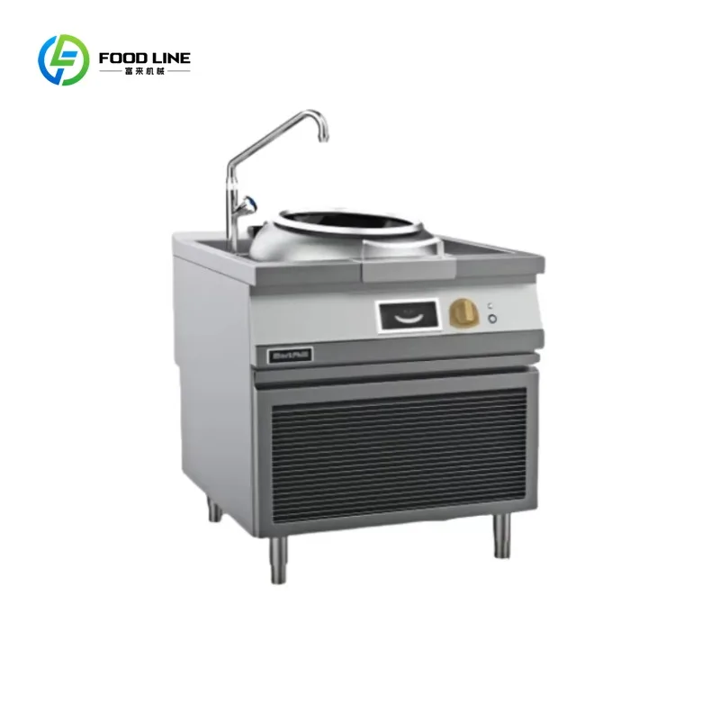 Commercial Electric Induction Wok Cooker Single Burner Chinese Stove for Wok Cooking Station Kitchen Equipment Custom