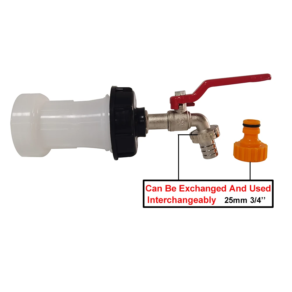 1 Set 4Pcs Car wash water gun water pipe connector IBC S60 * 6 extension pipe adapter faucet Water tank faucet