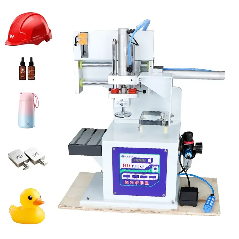 1 Color Roll Press Mini Pad Printer with Sealed Ink Cup for Logo Printing Tampographic Machine