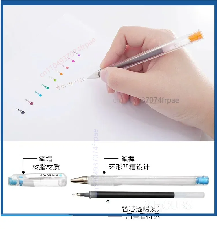 For PILOT HI-TEC 0.3mm Fine Tip Gel Pen Fast Drying Pigment Ink Color Pen Journal Art Business Daily Writing Stationery Gift