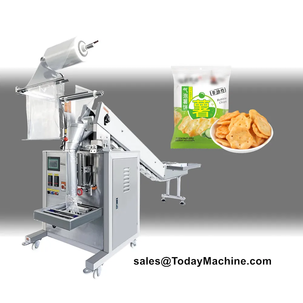 Equipo de embalaje automático de cubo de cadena de bolsa de gránulos de granos de café de anacardos de pistacho de maní