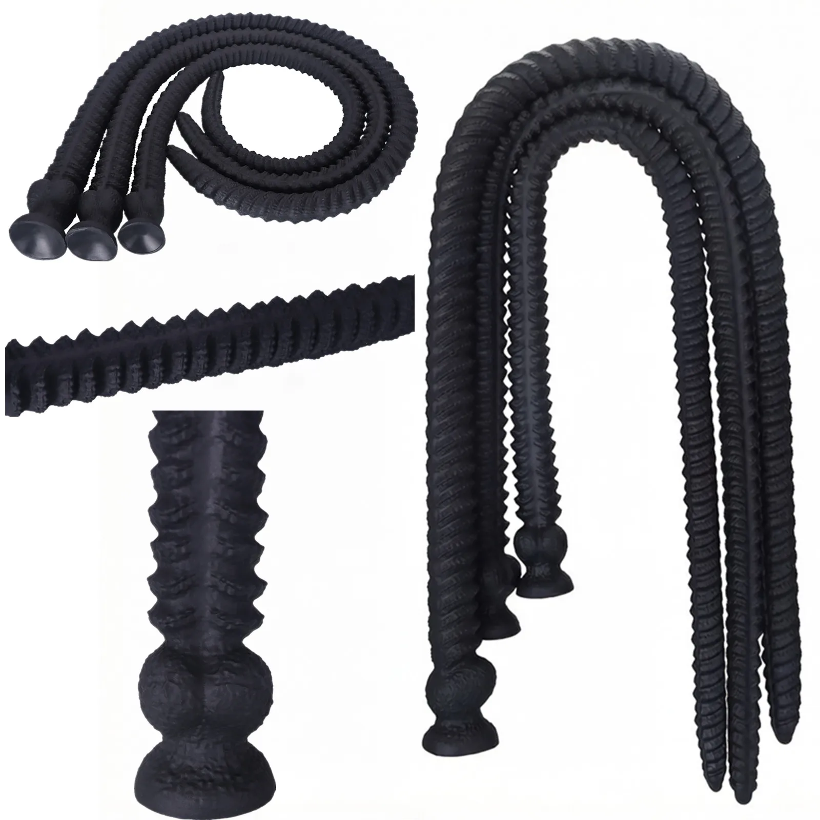 Nuevo consolador anal súper largo de 100 cm con hilo suave, látigo anal grande, consolador anal profundo, masturbador, estimulador anal, juguete sexual para hombres y mujeres.