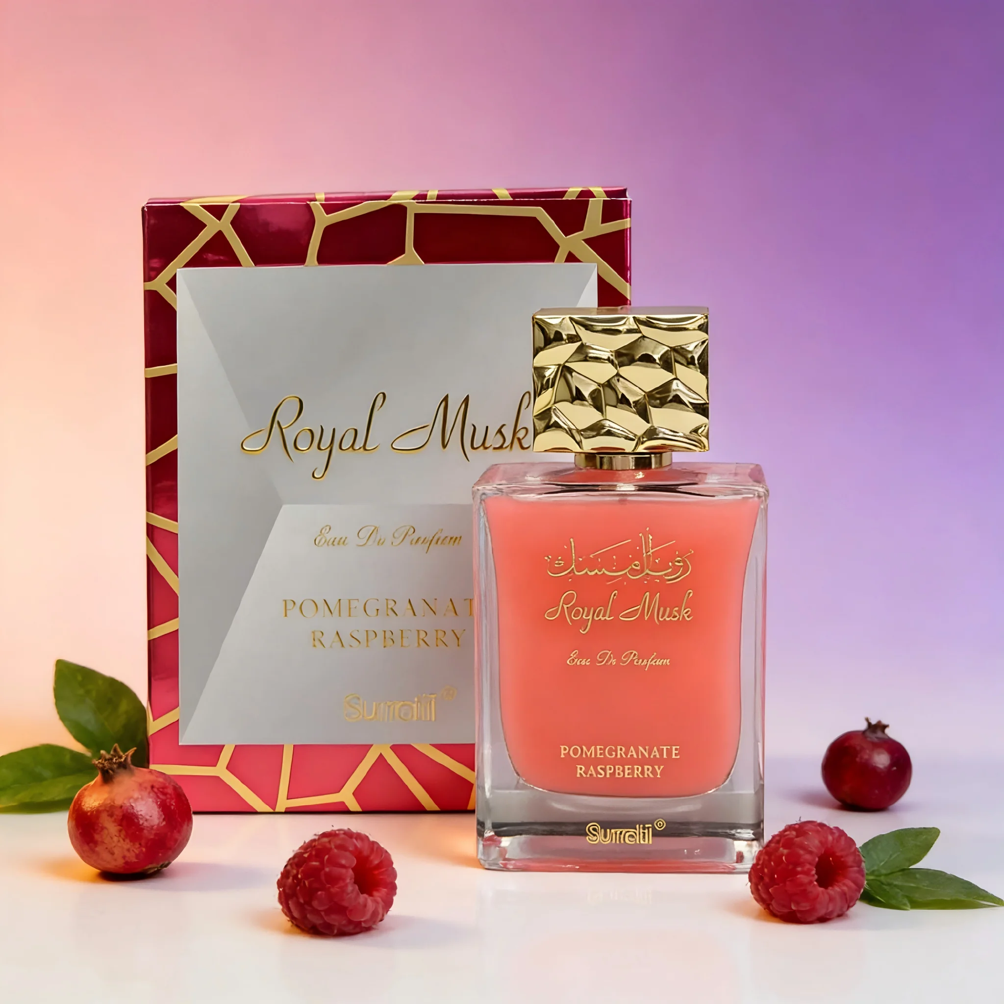 Surrati Royal Musk Women's Perfume - Juicy Pomegranate & Raspberry Notes, Ideal Gift for Any Occasion