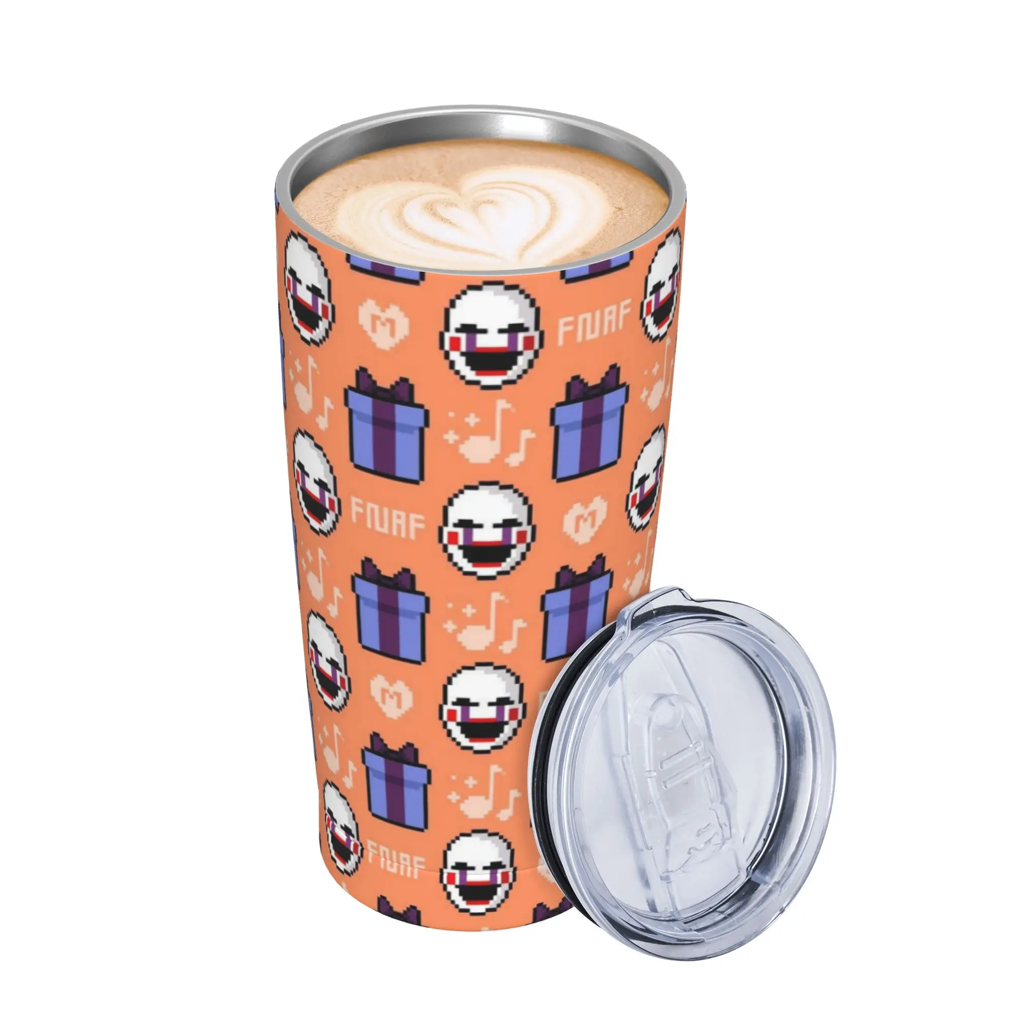 The Puppet Fnaf Horror Game Bonnie Tumbler 20oz Stainless Steel Double Wall Vacuum Insulated  Mug With Straw