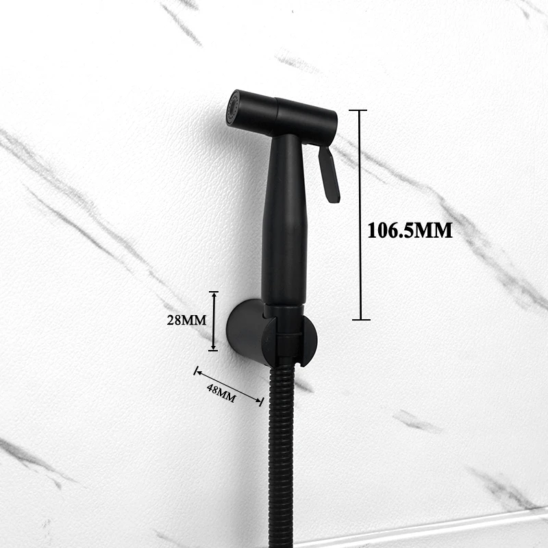 Biały ręczny przenośny pieluchy ze stali nierdzewnej Bidet wc Shattaf opryskiwacz Bidet łazienkowy prysznic Douche dysza różowe złoto