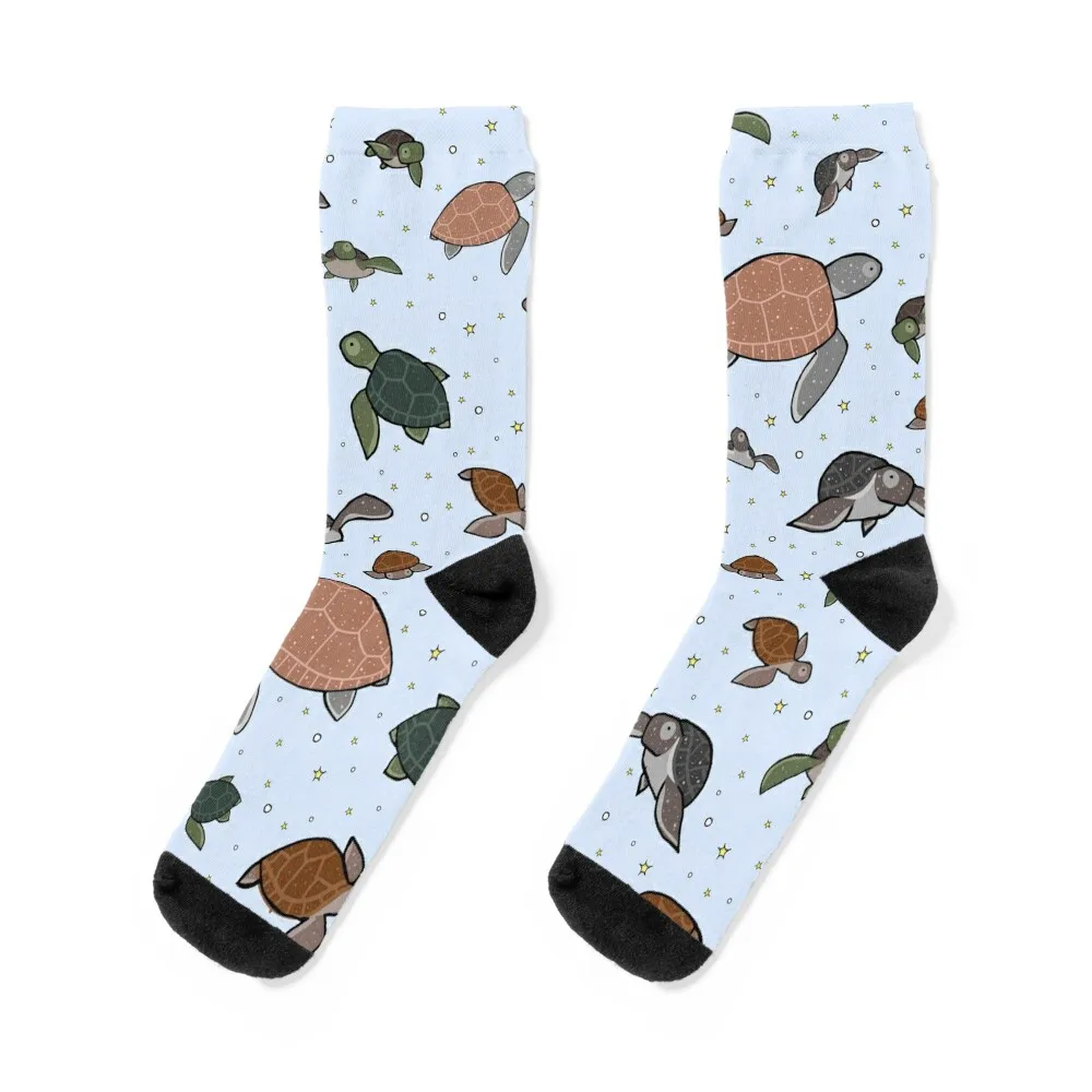 

Sea Turtles Socks sheer funny gift japanese fashion Soccer Socks Men's Women's
