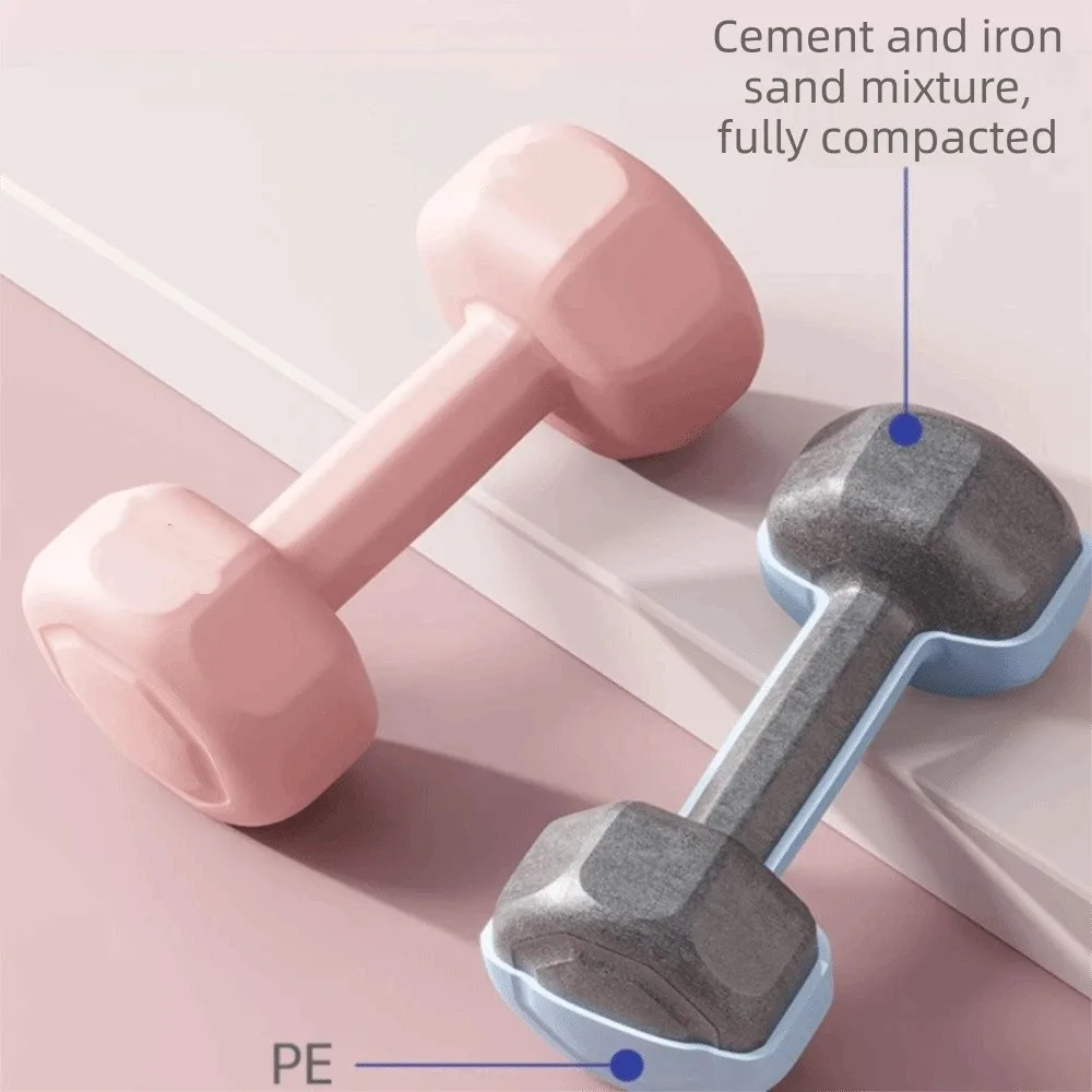 Picture 5: 2pcs Multiple Weight Options Set Dumbbell Smooth Wrapped Surface Premium Solid Material Detachable Dumbbells Non-Slip Design