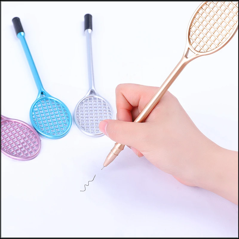 Imagem -03 - Badminton Raquetes com Gel Canetas Grupo Papelaria Criativa Raquetes de Tênis Estudantes Material Escolar de Volta às Aulas 24 Pcs