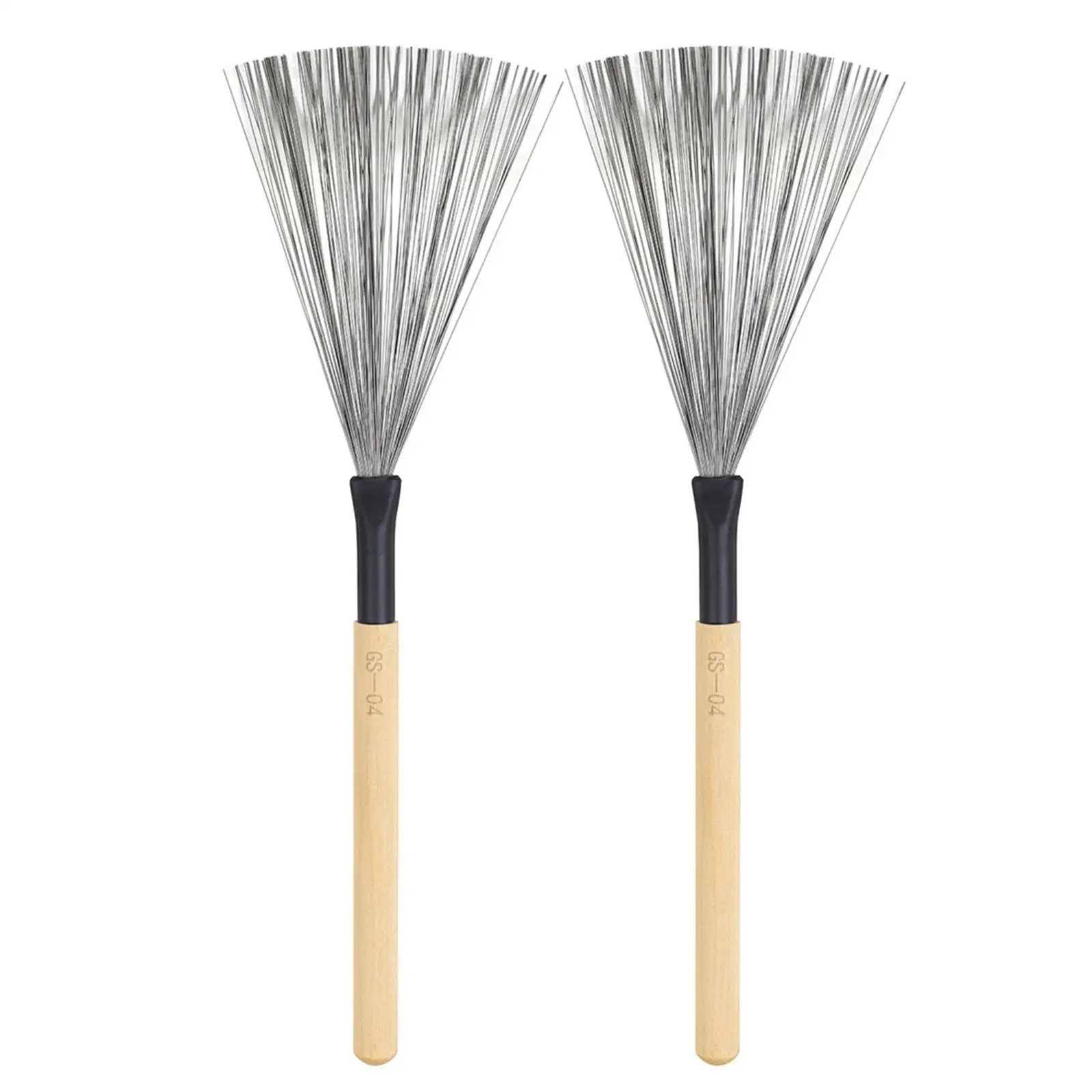 Drum Brush Ergonomic Wire Drum Brushes Percussion Accessory Comfortable Versatile for Drummers, Jazz Playing, Cajon Grooves